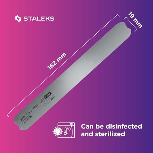Alternative view of Staleks Pro düz metal taban, tırnak törpüsü uzmanı 20 için, paslanmaz çelik, yeniden kullanılabilir tırnak törpüsü tabanı, manikür ve pedikür aleti, tek kullanımlık dosyalarla uyumlu