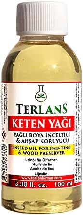 Yağlı Boya Seti Yardımcı Malzemeler 3x100ml Boya Fırça Temizleyici - Kokusuz Terebentin - Yağı