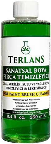 Yağlı Boya Seti Yardımcı Malzemeler 3x250ml Boya Fırça Temizleyici - Kokusuz Terebentin - Yağı