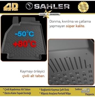 Sahler Corolla (2013-2018) ile Uyumlu 4.5D Oto Paspas