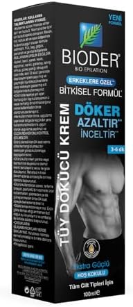 Bioder Erkeklere Özel Tüm Ciltler için Tüy Dökücü Krem 100 ml