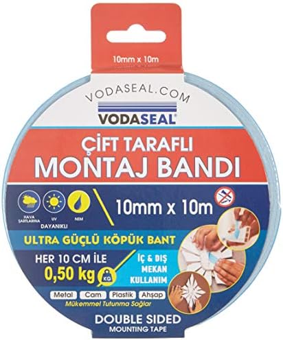 Çift Taraflı Montaj Bandı, 10mmx10mt