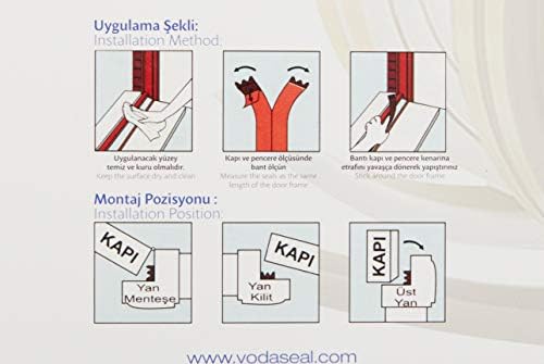 Alternative view of 53.01.049 Kapı Pencere İzolasyon Bandı, Kauçuk Profil, Kendinden Yapışkanlı, Beyaz