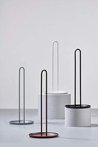 Alternative view of Singles kağıt havlu tutucu, ayakta, metal kağıt tutucu, çap 14,5 cm, yükseklik 32 cm, siyah