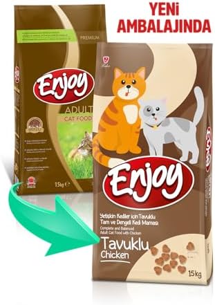 Alternative view of Enjoy Kuru Kedi Maması, Tavuklu, Yetişkin, 15 Kg Kahverengi