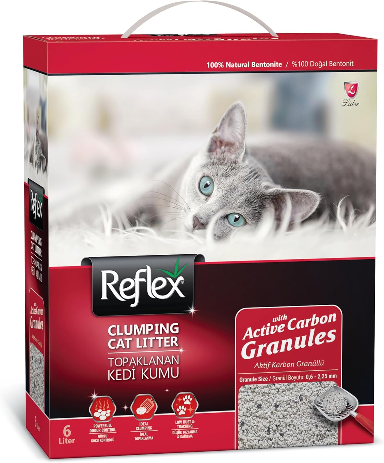 Alternative view of Reflex Granül Aktif Karbonlu Topaklanan Kedi Kumu, 6 L
