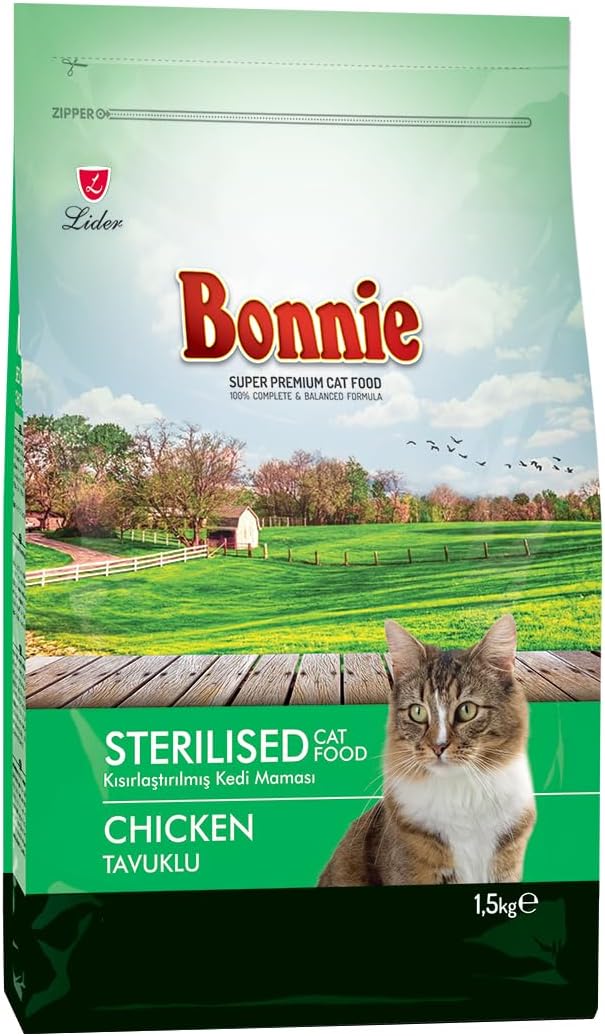 Alternative view of Bonnie Kuru Kedi Maması, Tavuklu, Yetişkin, Kısırlaştırılmış, Tüm Yaş ve Irklar, 1.5 Kg