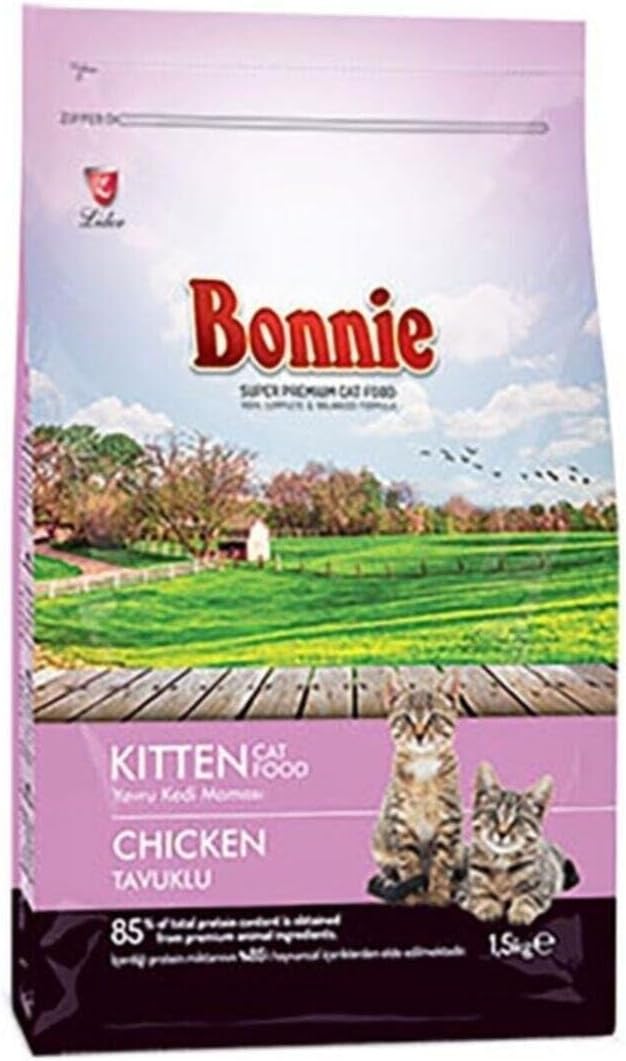 Bonnie Kuru Kedi Maması, Tavuklu, Yavru Kedi, 1.5 Kg