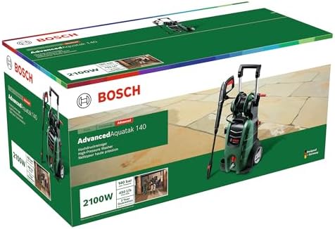 Yüksek Basınçlı Yıkama Makinesi Advancedaquatak 140, 2100 W, 140 Bar Basınç, 8 M Hortum, Karton İçinde