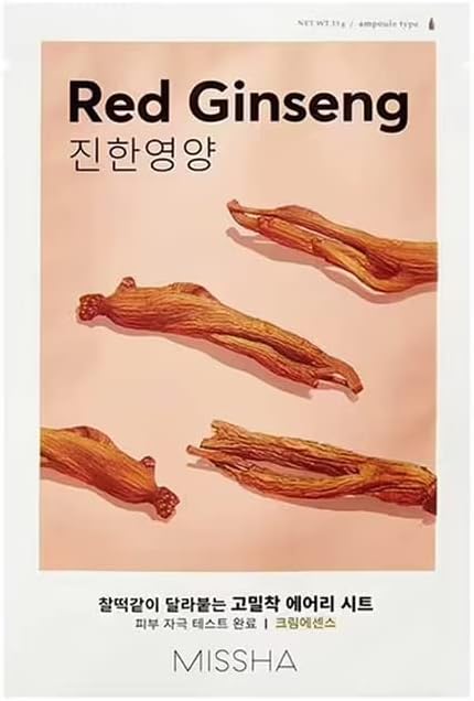 Alternative view of Kırmızı Ginseng Özlü Canlı Görünüm Sağlayan Yaprak Maske (1AD) Airy Fit Sheet Mask Red Ginseng