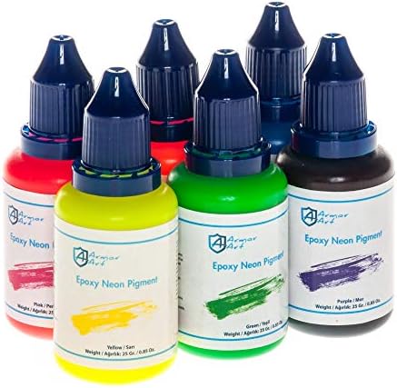Alternative view of Epoksi Neon Pigment 6lı Set