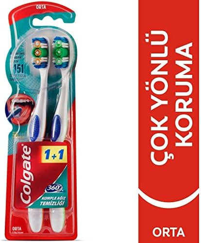 Alternative view of 360 Komple Ağız Temizliği Çok Yönlü Koruma Orta Diş Fırçası 1+1