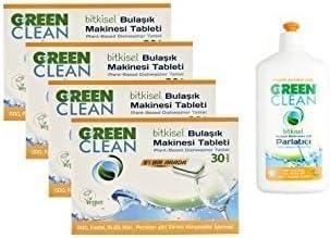 U Clean Bitkisel Bulaşık Makinesi Tableti 120li Parlatıcı Hediyeli