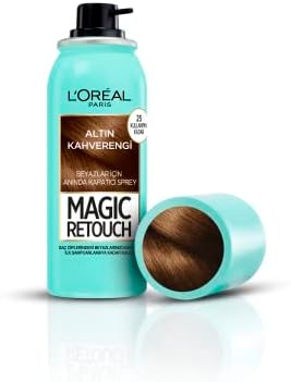 Retouch Beyaz Dipleri Kapatıcı Sprey 75 ml - Altın Kahverengi