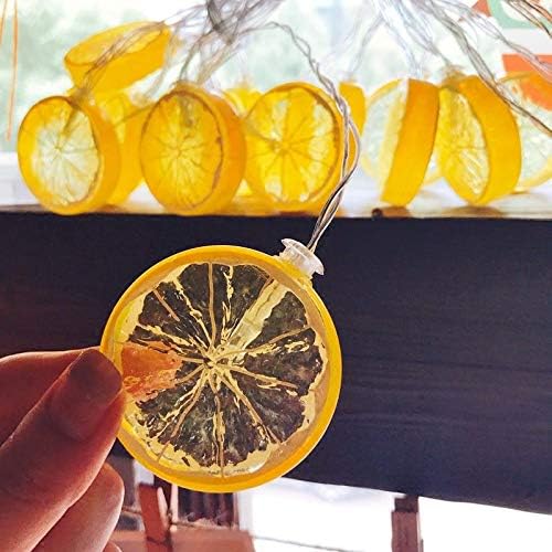 20li Limon Dilimi Şeklinde Dekoratif Dolama Led 3 Metre