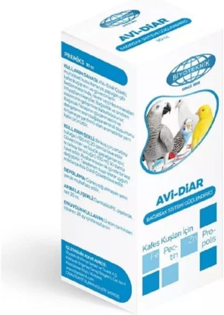 Alternative view of Biyoteknik Avi-Diar Kuşlar İçin Bağırsak Sistemi Güçlendirici 30 Cc