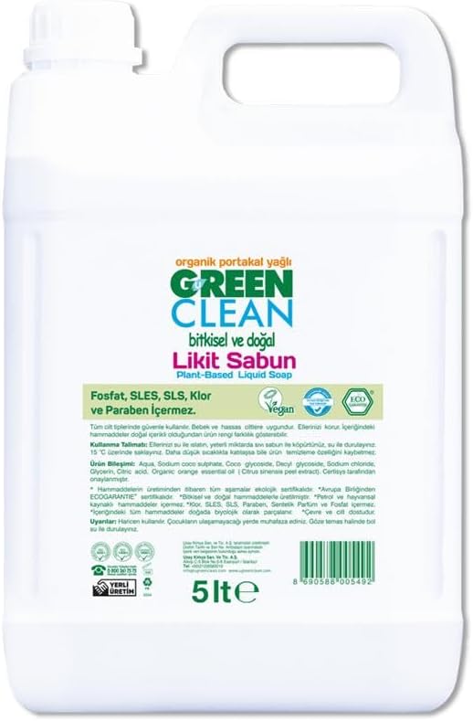 Alternative view of Green Clean Likit El Sabunu Portakal 5 Litre