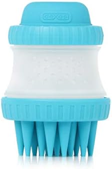Dexas MudBuster Taşınabilir Evcil Hayvan Temizleme Kiti, Köpek Pençesi Yıkayıcı, Evcil Hayvan Banyo Fırçası, Mikrofiber Havlu, Orta, Mavi