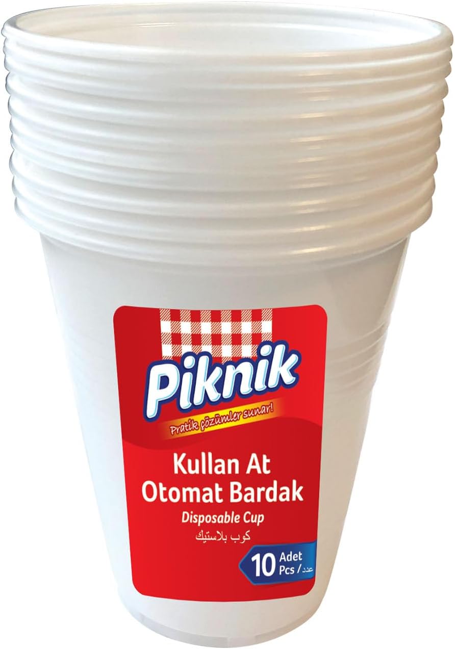 Alternative view of Piknik Kullan At Plastik Bardak Otomat 10'lu Beyaz 1481