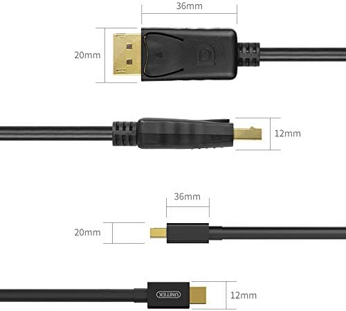 Alternative view of UNITEK Y-C612BK Mini Ekran Portu/Ekran Portu Kablo m/3 m Siyah