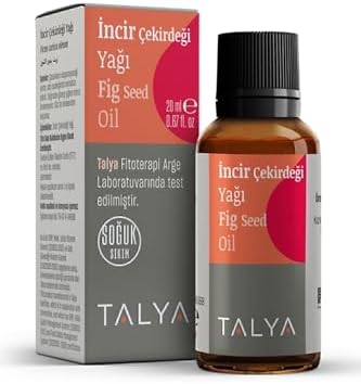 İncir Çekirdeği Yağı, Soğuk Sıkım,%100 Saf Ve Doğal, 20 ml
