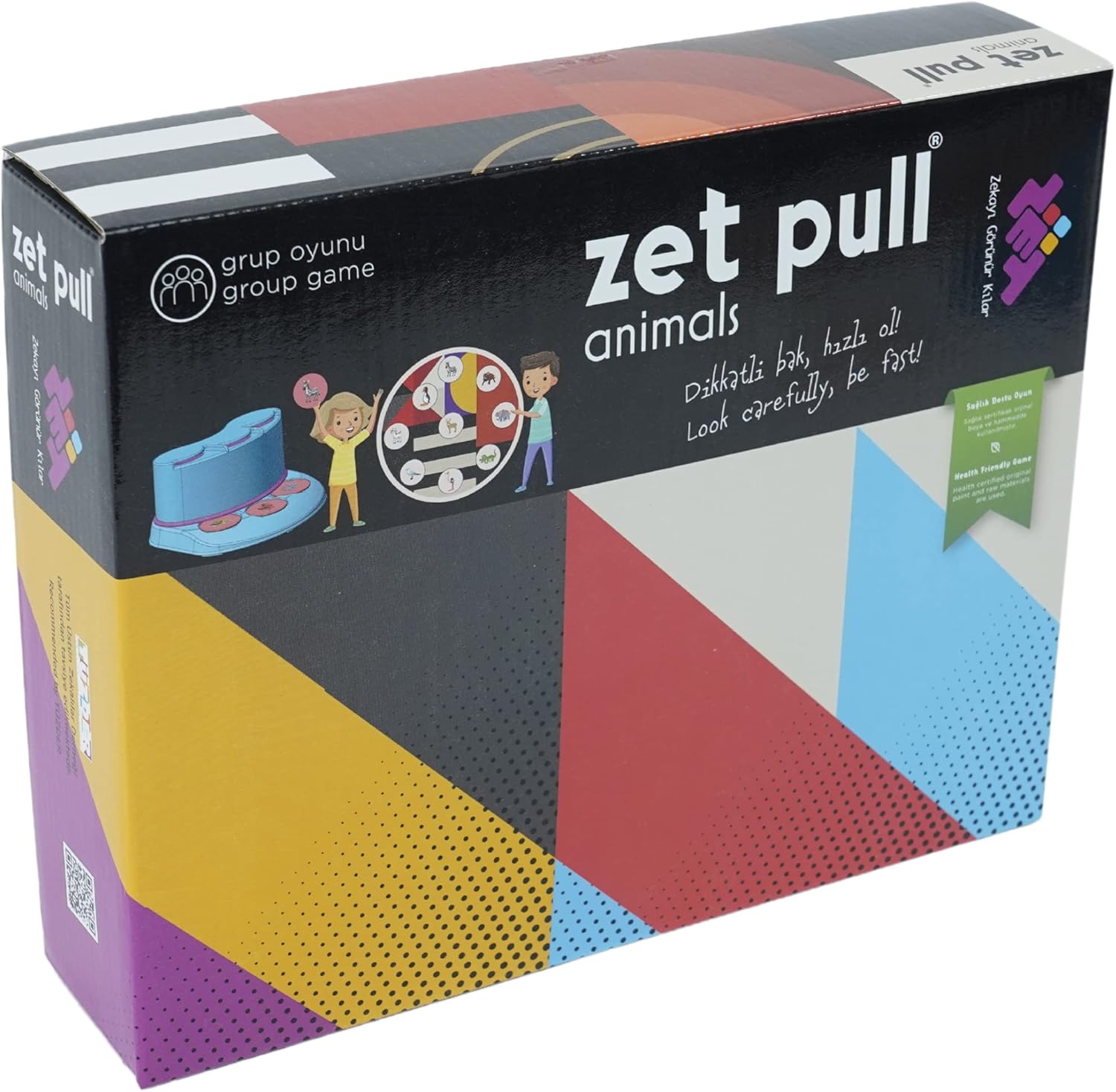Zet Pull Animals Zeka ve İşitsel Algı Oyunu 3+ Yaş 8 Oyuncu