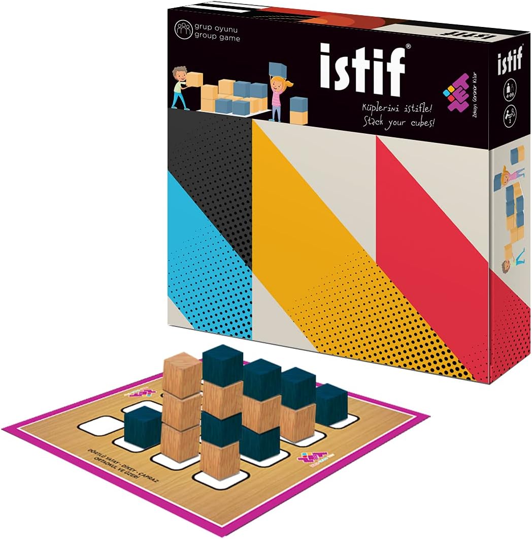 ZET Zeka İSTİF Ahşap Eğelenceli Zeka ve Akıl Oyunu 4+ Yaş 2 Oyuncu