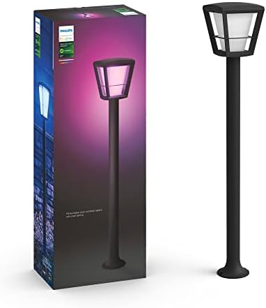 Hue and Ambiance Econic Akıllı Led Yol Lambası, dış mekan için, kısılabilir, bahçe lambası, 16 milyon renk