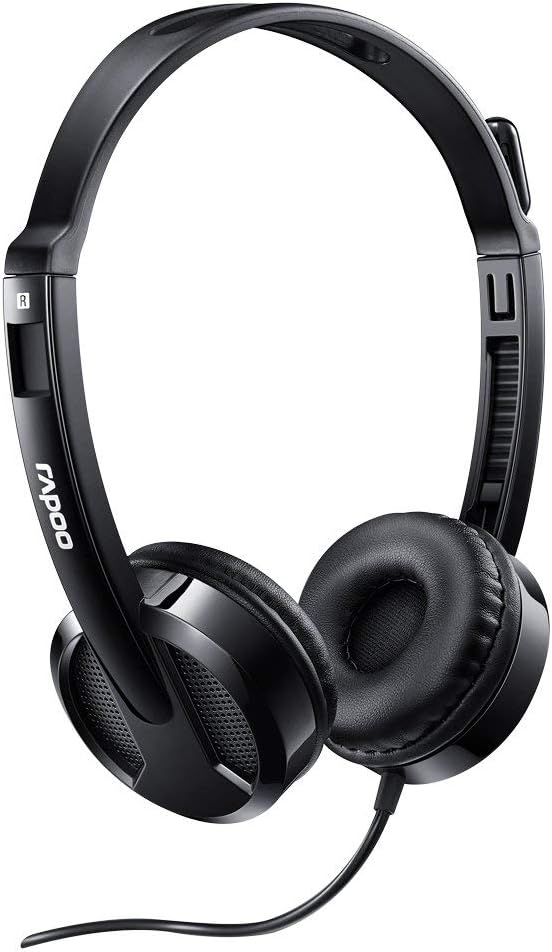 Alternative view of Rapoo H100 WIRED STEREO HEADSET BLACK