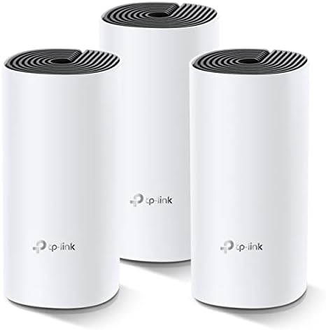 Deco M4 3-pack, AC1200 Mbps, Dual-Band, Gigabit Portları, 100 Cihaza Kadar Bağlanılabilirlik, 370 m²'ye Kadar Kapsama, Mobil Uygulama ile Kolay Kurulum, Wi-Fi 5 Mesh Sistemi