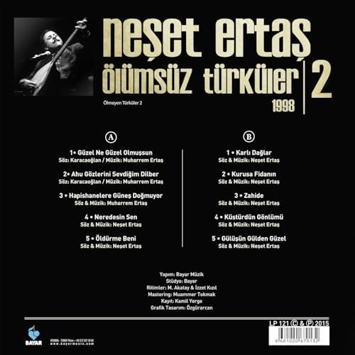 Alternative view of Ertaş-Ölümsüz Türküler - 2 1998 LP Plak