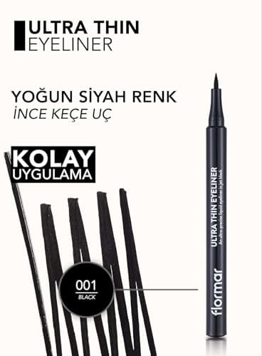 Ultra Thin Keçe Uçlu Mat Kalem Eyeliner 001