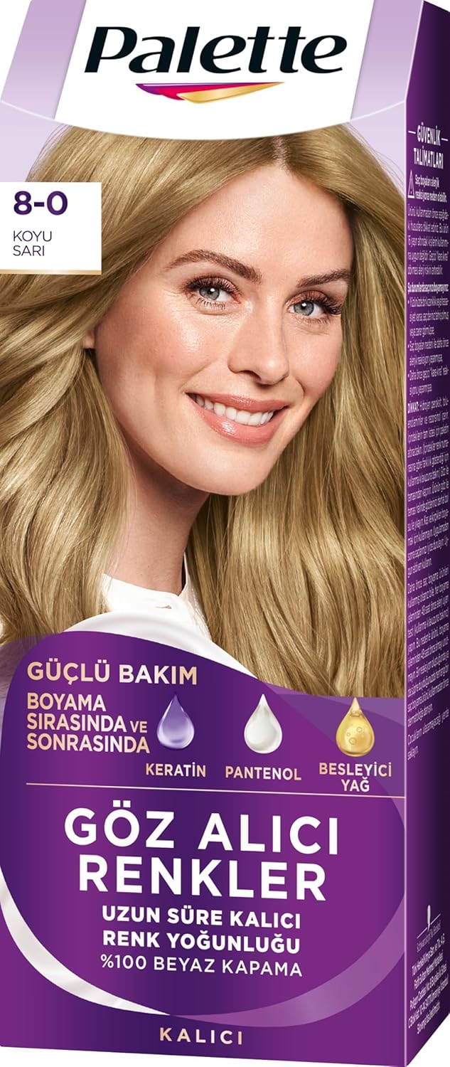Alternative view of Yoğun Göz Alıcı Renkler 8-0 Koyu Sarı Saç Boyası