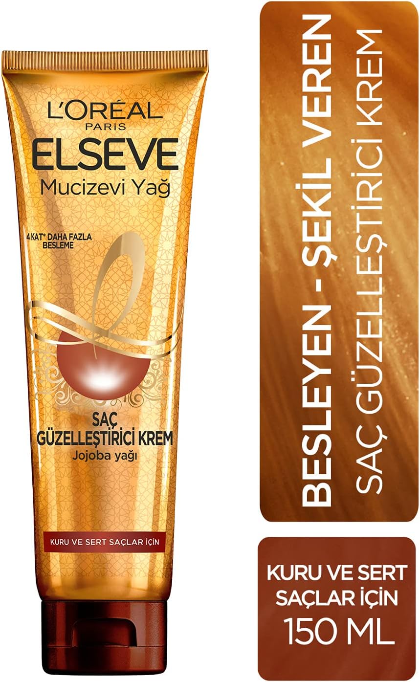 Elseve Mucizevi Yağ Saç Güzelleştirici Krem 150 ml - Kuru ve Sert Saçlar İçin