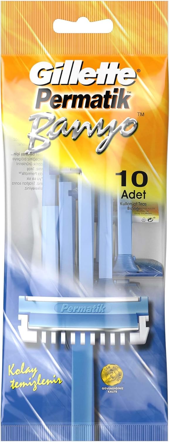 Permatik Banyo Kullan At Erkek Tıraş Bıçağı 10 Adet