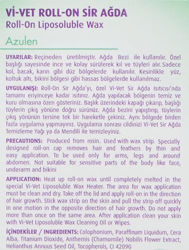 Vivet Roll-On Sir Ağda Azulen 100 mL