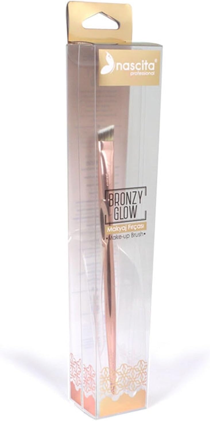 Bronzy Glow Kesik Yapılı Eyeliner Fırçası