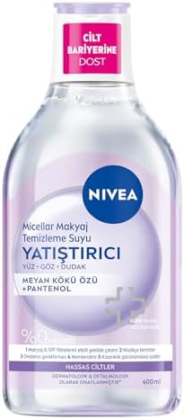 5in1 Yatıştırıcı Micellar Makyaj Temizleme Suyu Hassas Ciltler, 400 ml, Yüz,Göz,Dudak İçin, Parfüm İçermez