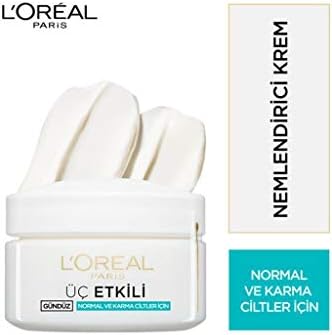 3 Etkili Günlük Bakım Kremi Normal ve Karma Ciltler 50ml, 50 ml