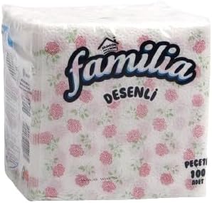 Familia Tek Katlı Desenli Peçete 100 Adet