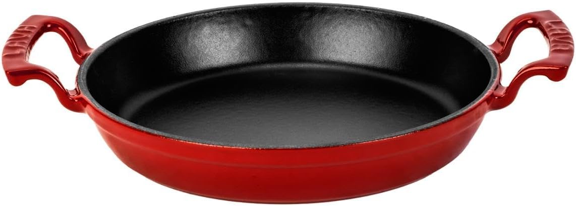 Metal LV Y TV 20 SHN R Döküm Yuvarlak Sahan, 20 cm, Kırmızı