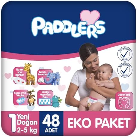 Yenidoğan Bebek Bezi 1 Numara (2-5 Kg) 48 Adet – Eko Paket