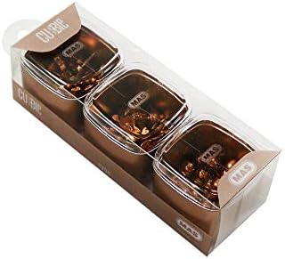 MAS Cubbie Premium 3'lü Kutu Ataş Raptiye Seti, Rosegold