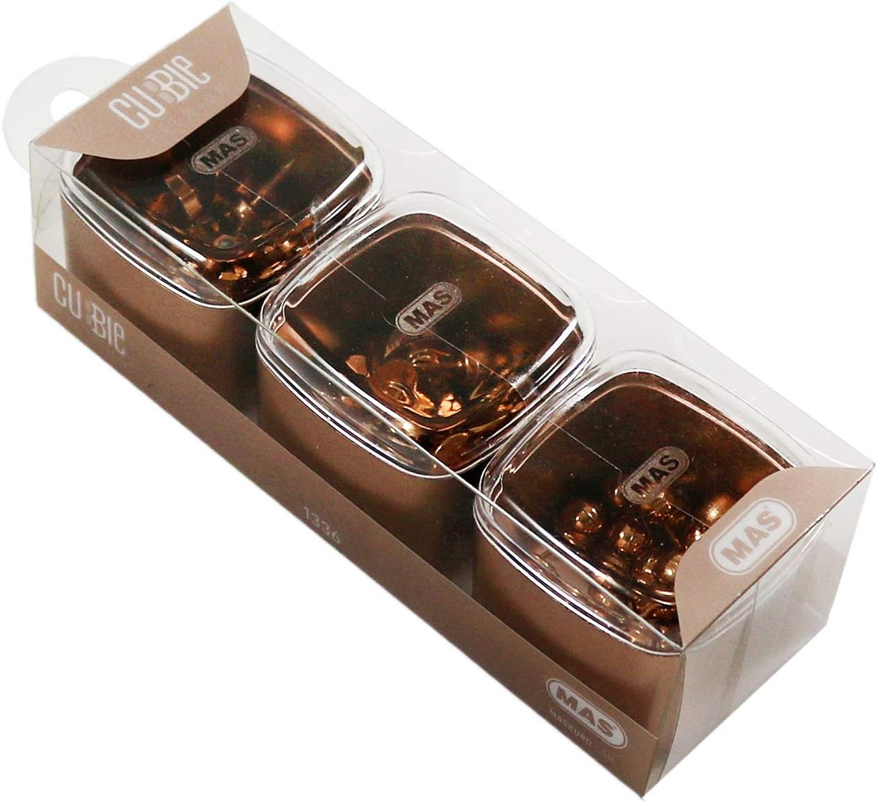 Alternative view of MAS Cubbie Premium 3'lü Kutu Ataş Raptiye Seti, Rosegold