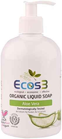 Alternative view of Ecos3 Organik Aloe Özlü Parabensiz Sıvı Sabun (1 x 500 mL)