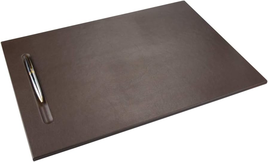 2K 575-2 Sümen Takımı MDF Malzemeden Deri Kaplı Tek Parça Pad Toplantı Sümeni 45x32 cm, Kahve