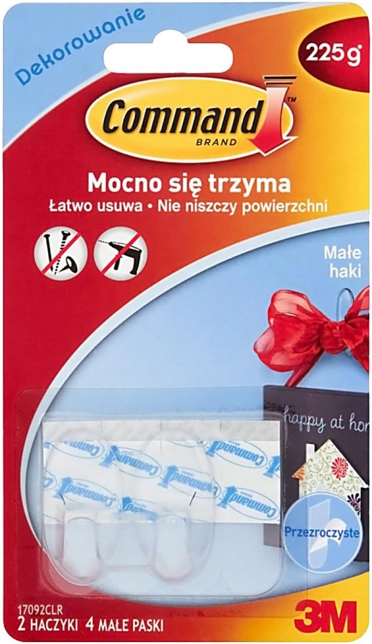 3M Küçük Boy Şeffaf Askı