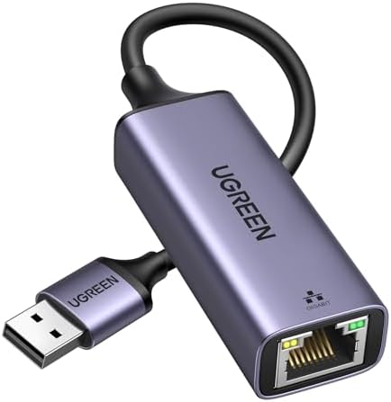 USB - Ethernet Adaptörü, Tak ve Çalıştır Ethernet Adaptörü, Alüminyum Kabuk, 1Gbps Gigabit - USB 3.0 Ağ Dongle, Switch, Laptop, MacBook, Windows, macOS, Linux ile Uyumlu