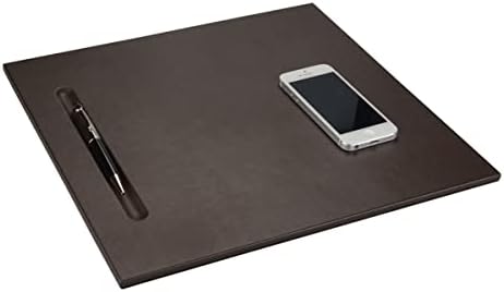 2K 565-2 Sümen Takımı MDF Malzemeden Deri Kaplı Tek Parça Pad Toplantı Sümeni 35x32 cm, Kahve
