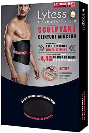 Lytess Lytess Men Sculpt&Slim Slimming Belt(3XL) Noir İnceltici ve Sıkılaştırıcı Etkili Erkek Korse 1 Paket (1 x 1 Adet)